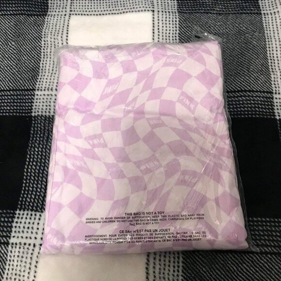 vs PINK LOUNGE/SLEEP PANTS IN PURPLE WITH LOGO WAISTBAND IN SIZE MEDIUM - Picture 6 of 6